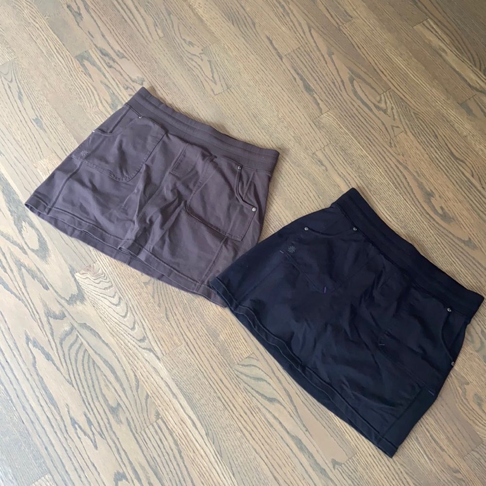 W29- Athleta Mini Skirts in Brown and Black